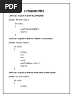 C Programming Basic Algorithm - Exercises, Practice, Solution ...