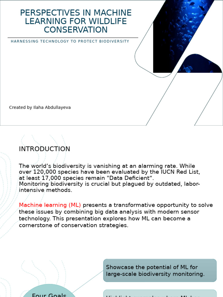 Machine Learning in Wildlife Conservation | PDF | Machine Learning ...