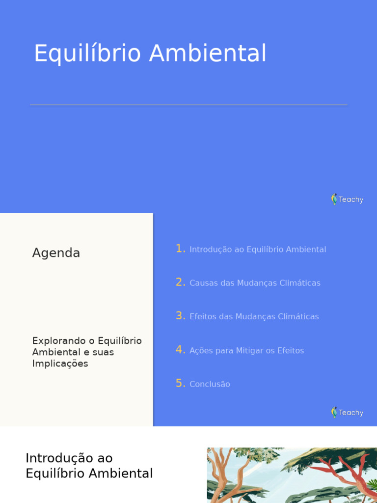 Equilíbrio Ambiental e Mudanças Climáticas | PDF | Ambiente natural ...