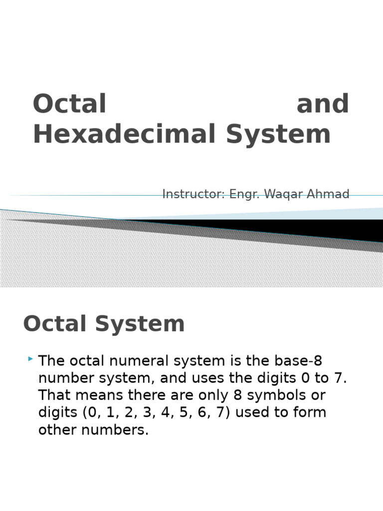 Octal vs. Hexadecimal Systems Explained | PDF