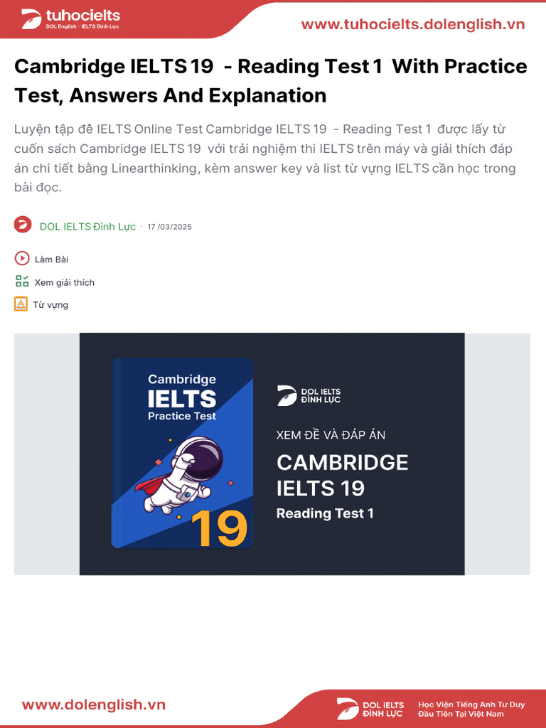 IELTS 19 Reading Test 1 Practice | PDF | Piracy