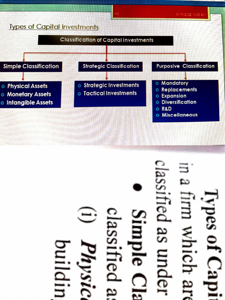 BBA302 PM Unit 3 Types of Capital Investment | PDF | Intangible Asset ...