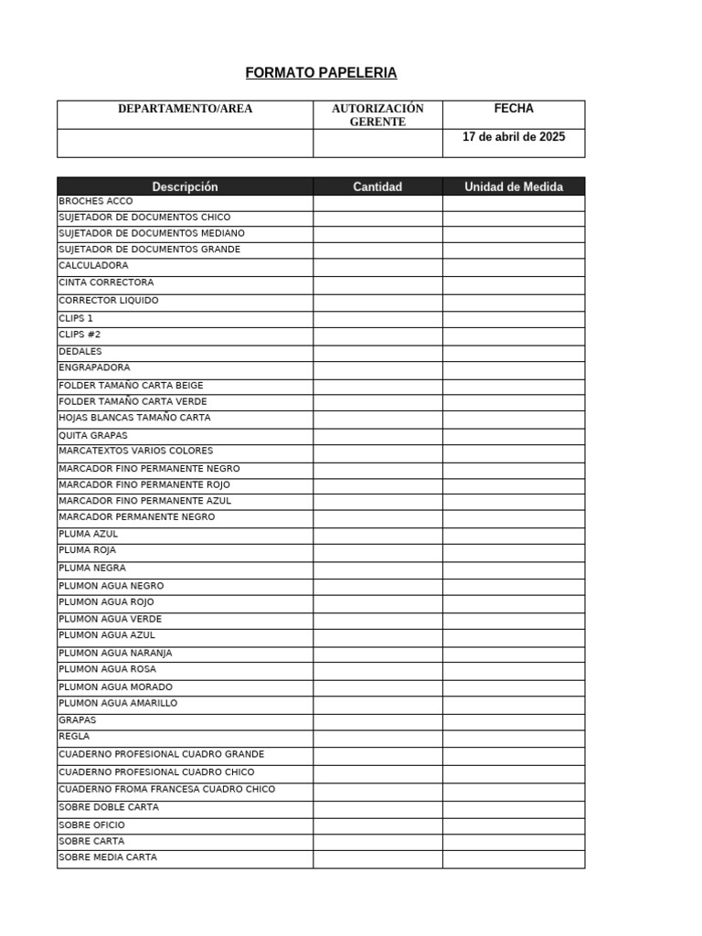 Formato de Papelería y Suministros | PDF | Tinta | Percepción visual