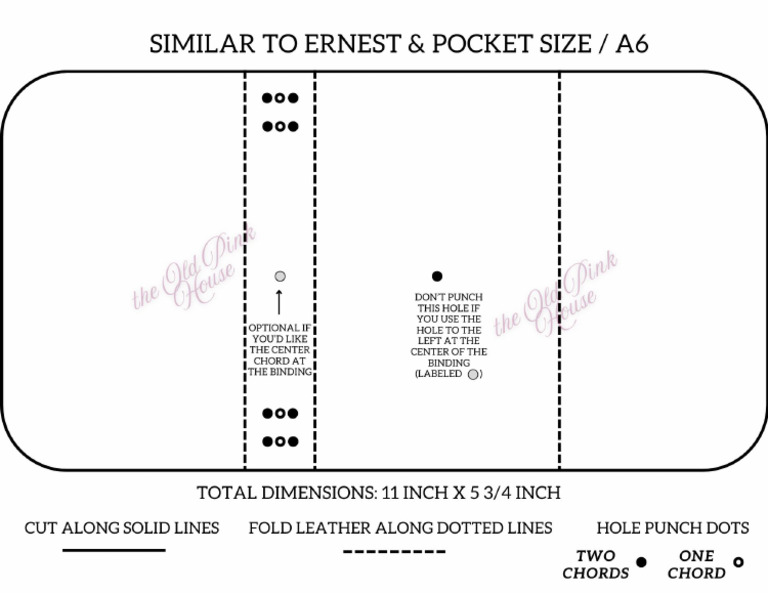 Leather Template Smaller A 6 Size | PDF