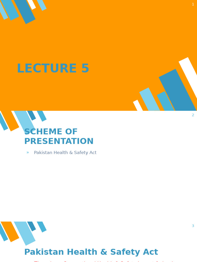Lect 5 - Pakistan Environment Act | PDF | Occupational Safety And ...