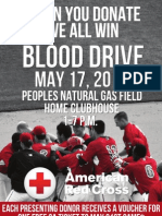 Blood Drive Flyer - Donate Win