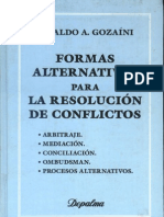 Formas Alternativas Para La Resolucion de Conflictos - Osvaldo Gozaini