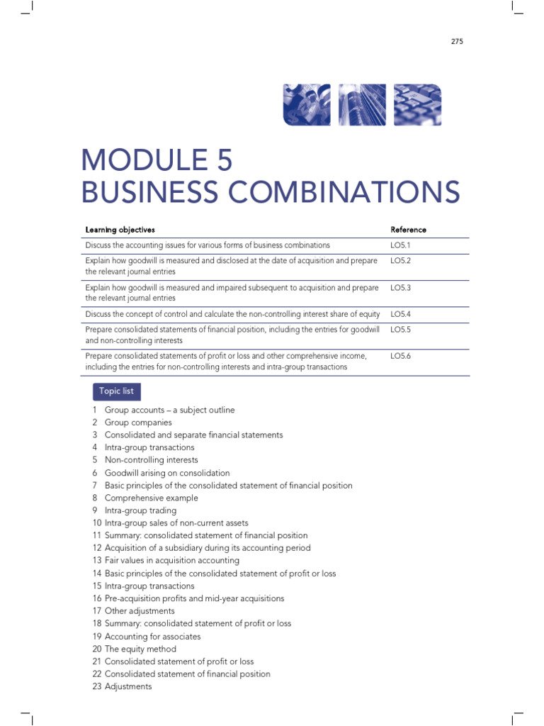 Text Book Chapter 05 | PDF | Goodwill (Accounting) | Consolidation ...