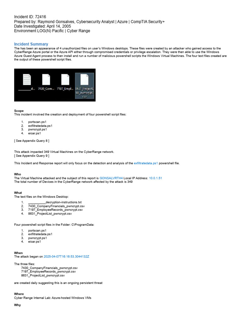 Azure Ransomware Attack Analysis | PDF | Microsoft Azure | Command Line ...