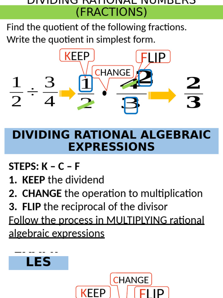 Dividing Rational Numbers Guide | PDF