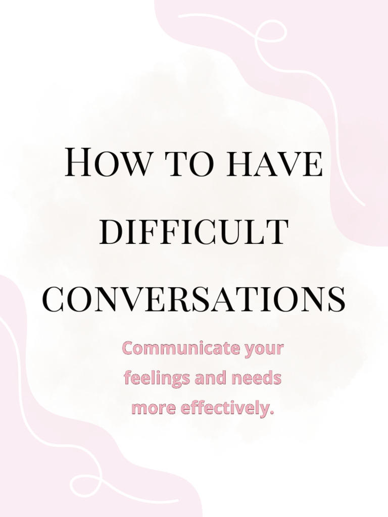 Conversations difficiles : Guide pratique | PDF