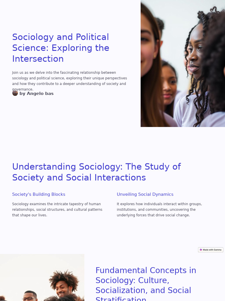 Sociology and Political Science Exploring The Intersection | PDF ...
