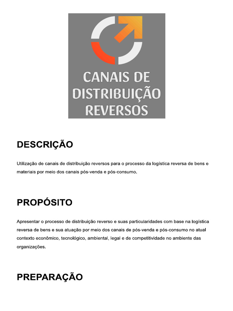 Canais de Distribuição Reversos | PDF