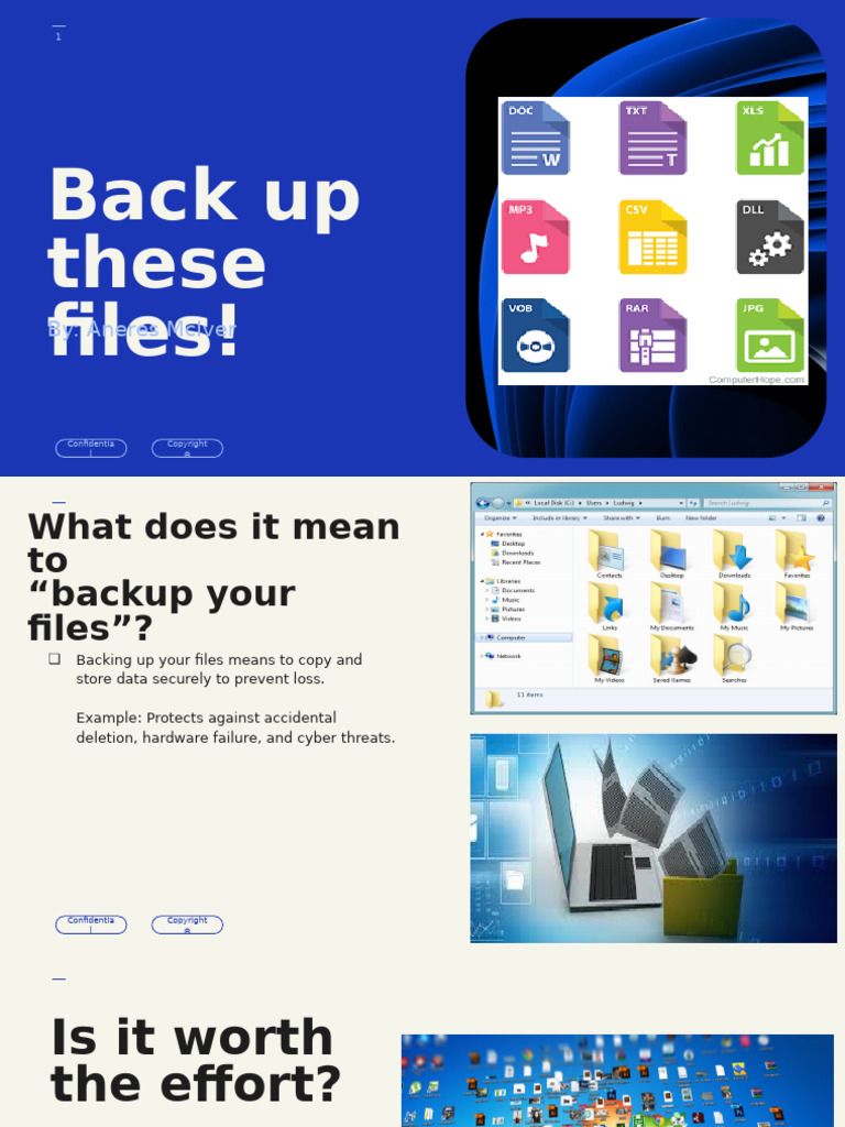 Back Up These Files! | PDF