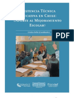 Asitencia Técnica Educativa en Chile - ¿Aporte Al Mejoramiento Escolar