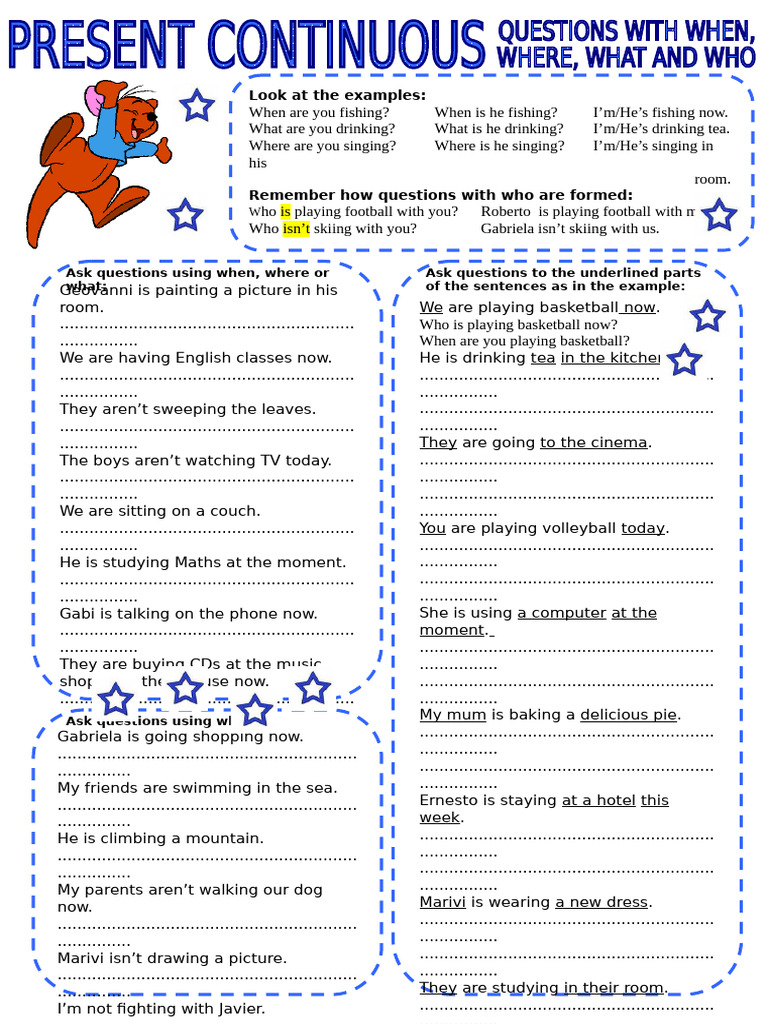 English Question Formation Examples | PDF