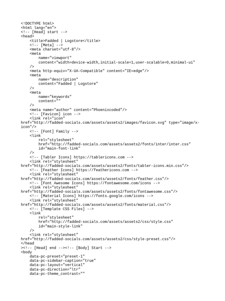 Fadded Socials Login Page | PDF | Computer Access Control | Obfuscation