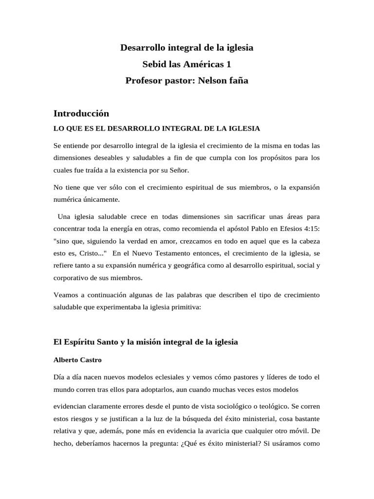 2 Clase Junio Semana Sebid Las Americas | PDF | Iglesia cristiana ...