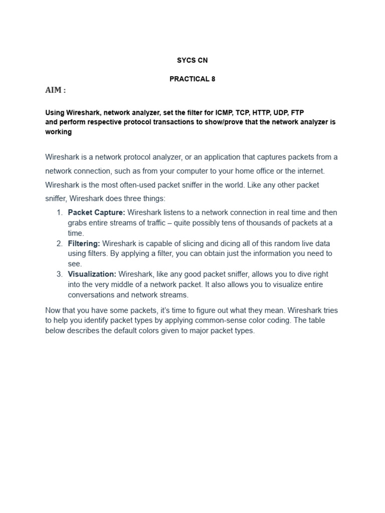 Wireshark Protocol Analysis Guide | PDF