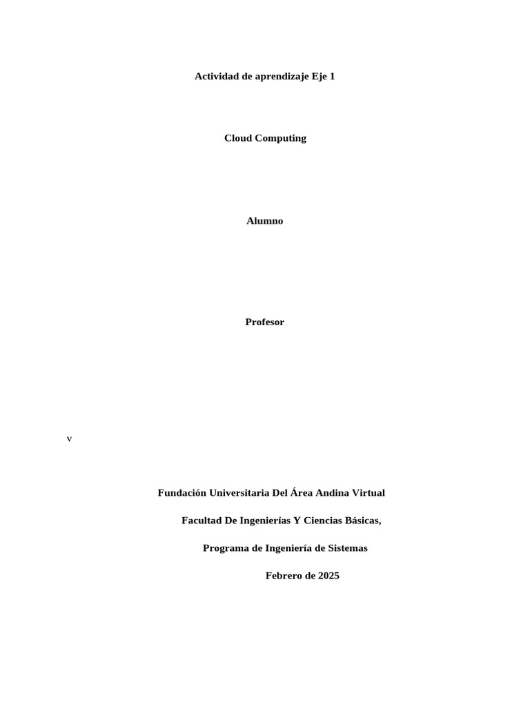 Introducción a Cloud Computing y sus Beneficios | PDF | Computación en ...