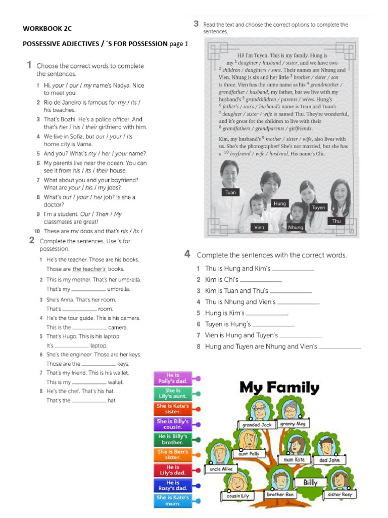 WORKBOOK 2C p.12 | PDF