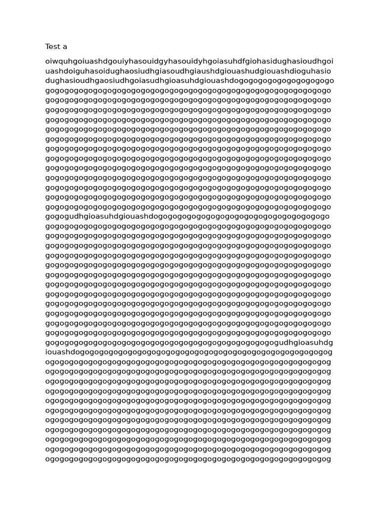 Test A | PDF