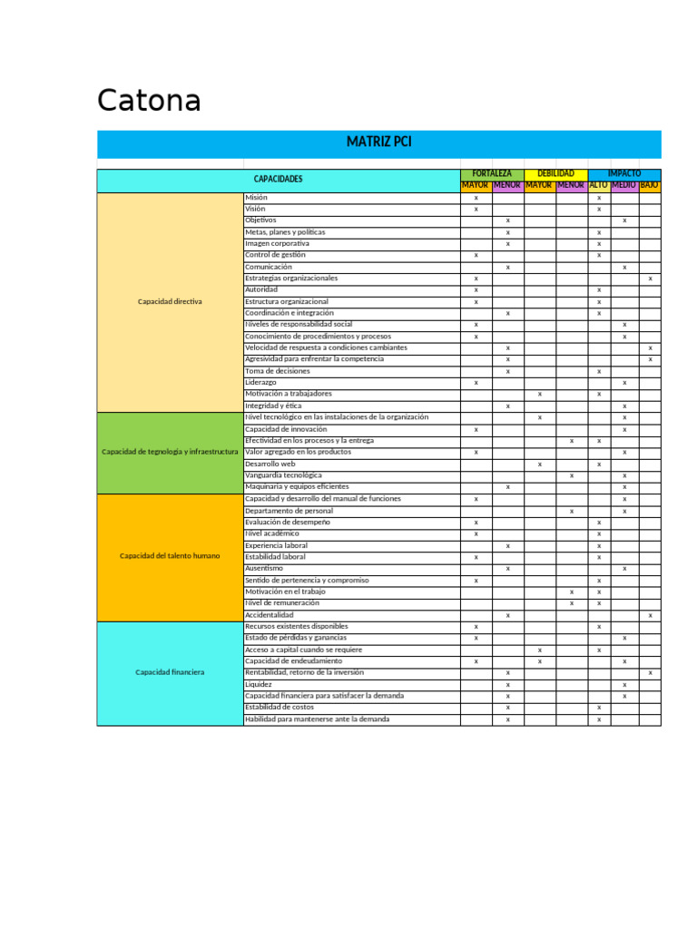 Análisis de Capacidades Organizacionales | PDF | Negocios económicos ...