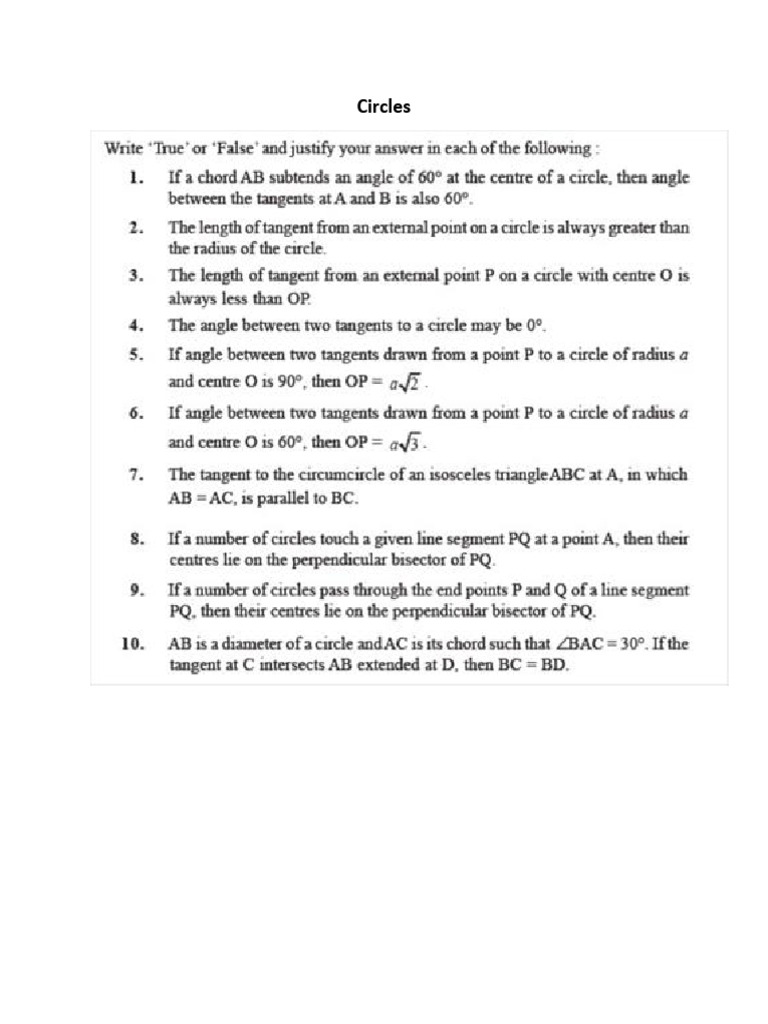 Circles | PDF