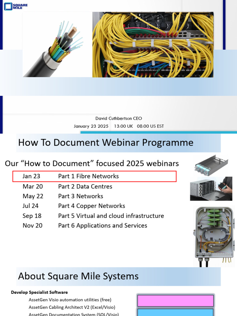 How To Document Infrastructure - Part 1 Fibre Networks v1 - 1022016 ...