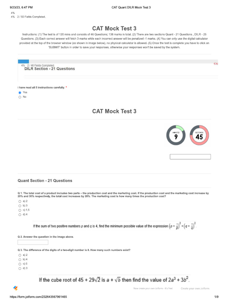 CAT MOCK PAPERS PDF visual data 4