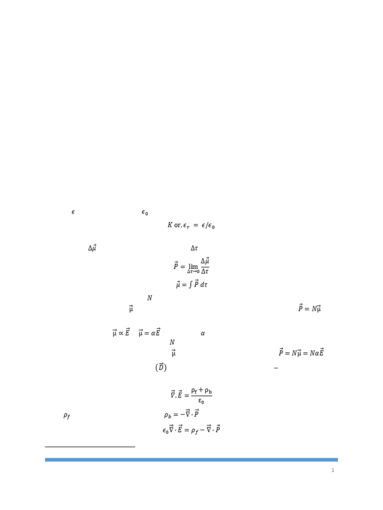 Dielectric Properties and Polarization | PDF | Dielectric | Chemical ...