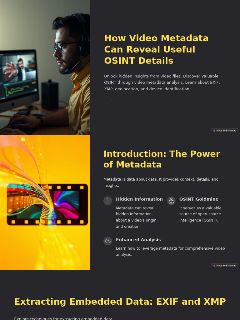How Video Metadata Can Reveal Useful OSINT Details | PDF | Metadata | Data