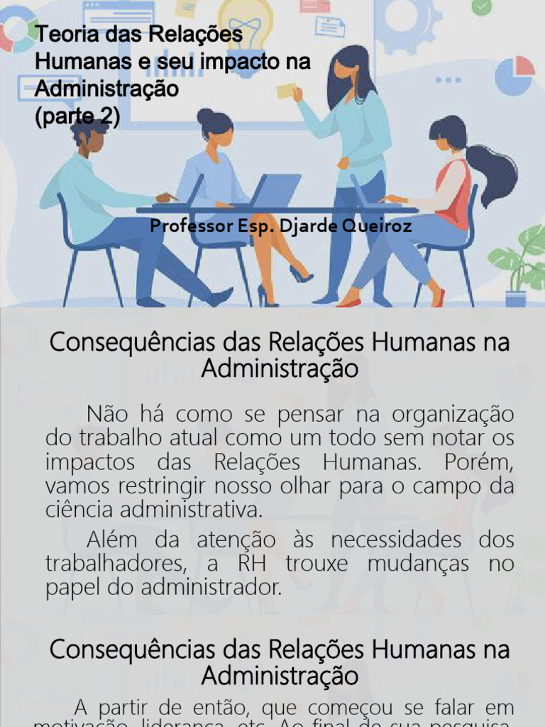 16. Teoria Das Relações Humanas e Seu Impacto Na Administração Part2 ...