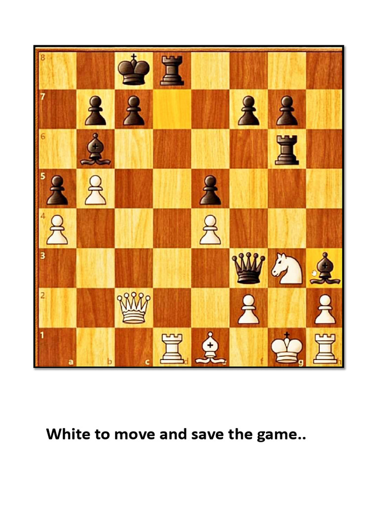 Chess Tactics: Winning Moves Explained | PDF