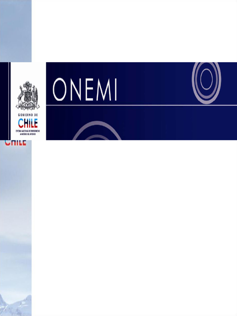 ONEMI: Gestión de Emergencias en Chile | PDF