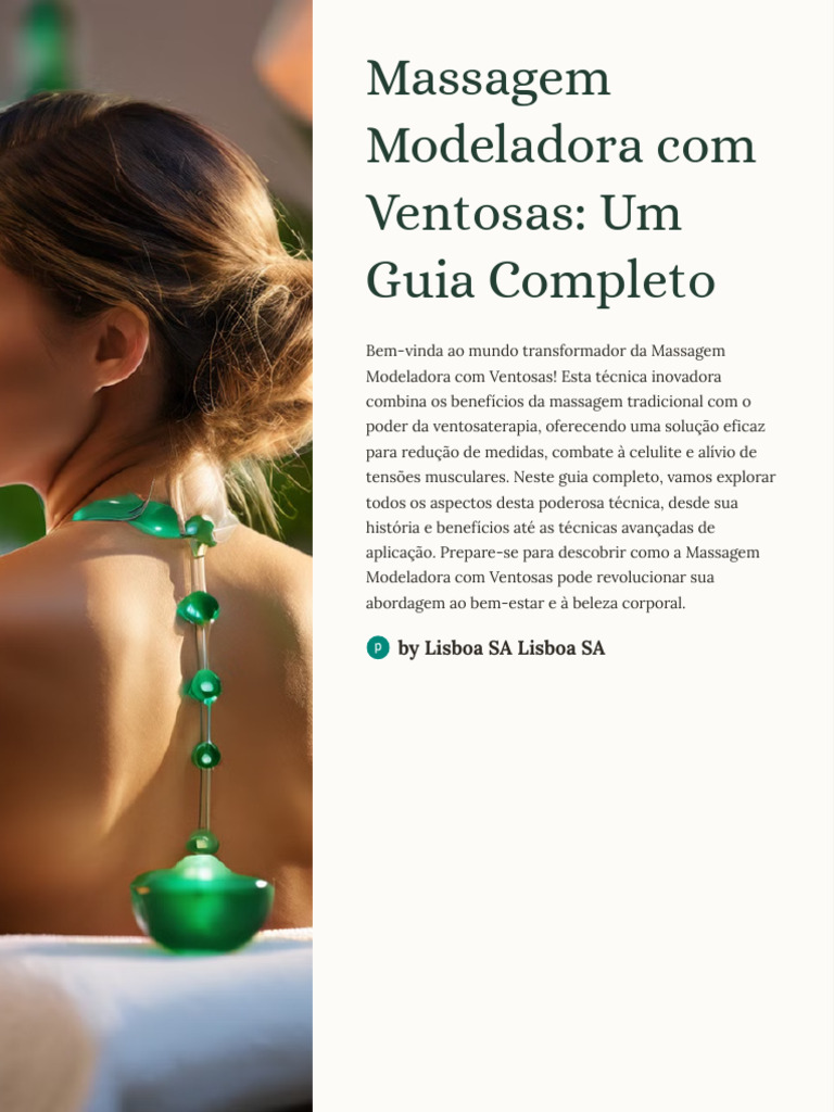 Guia Completo de Massagem com Ventosas | PDF | Massagem | Gravidez