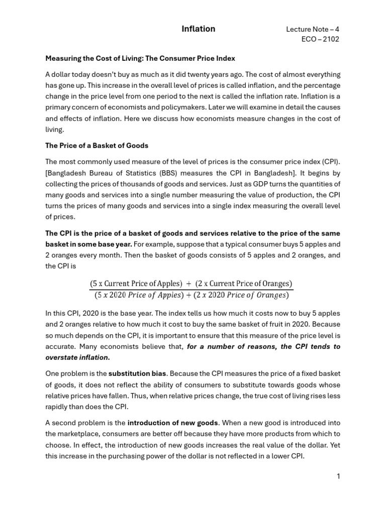 Benefits and Effects of Inflation | PDF | Cost Of Living | Inflation
