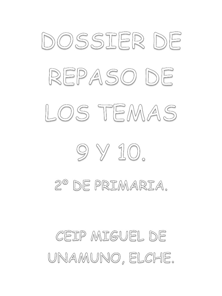 Dossier de Repaso de Los Temas | PDF