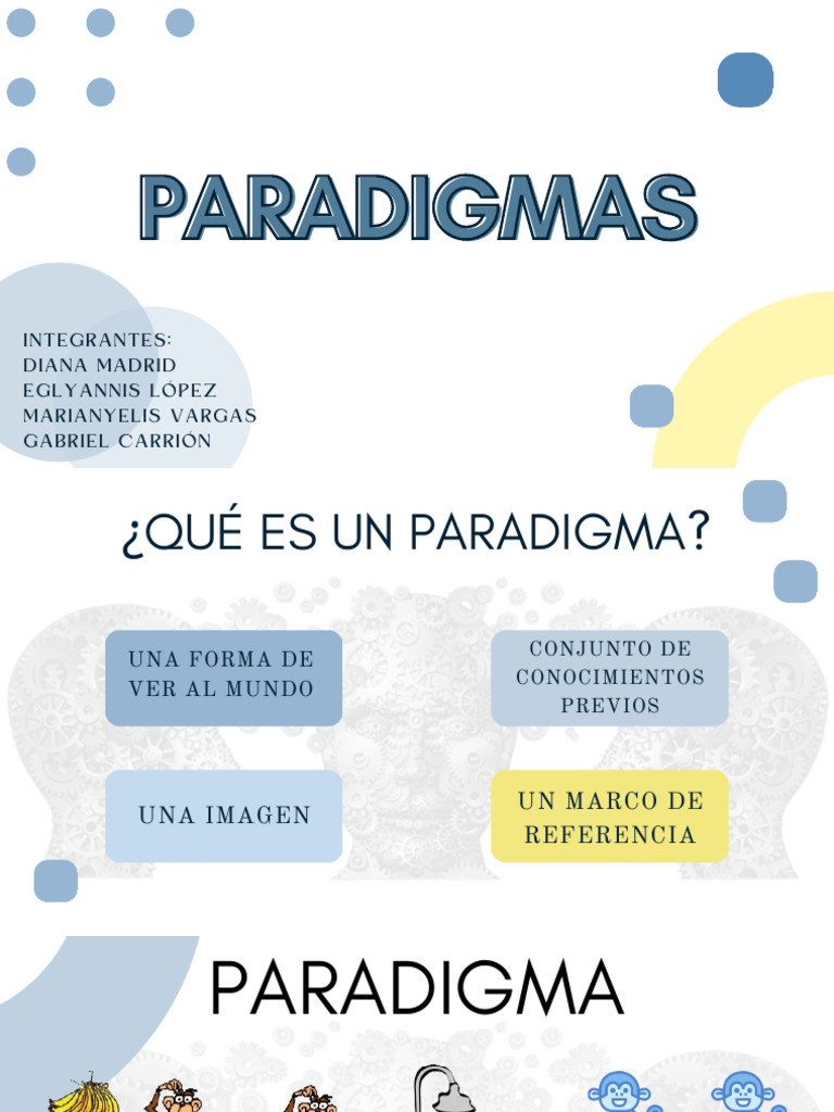 Tipos y Características de Paradigmas | PDF | Paradigma | Conocimiento