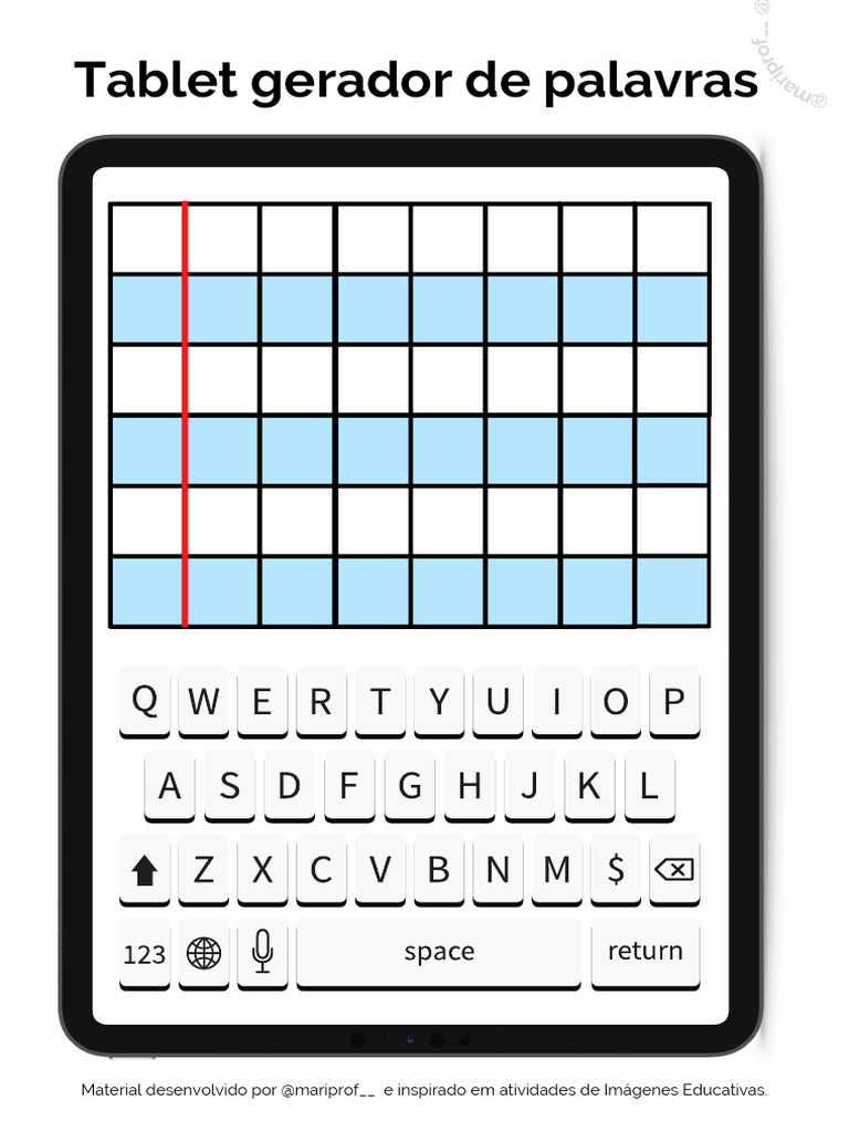 Tablet Gerador de Palavras Educativo | PDF | Tablets | Informática
