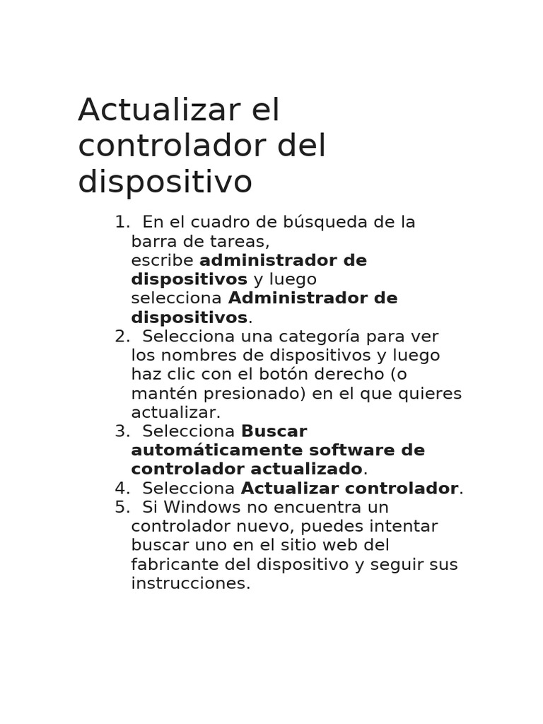 Cómo actualizar y reinstalar controladores | PDF