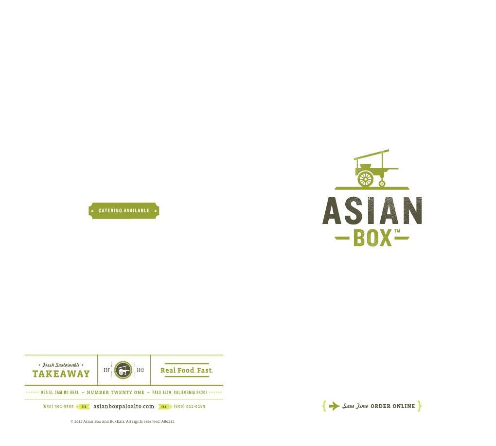 Asian Box Menu PDF