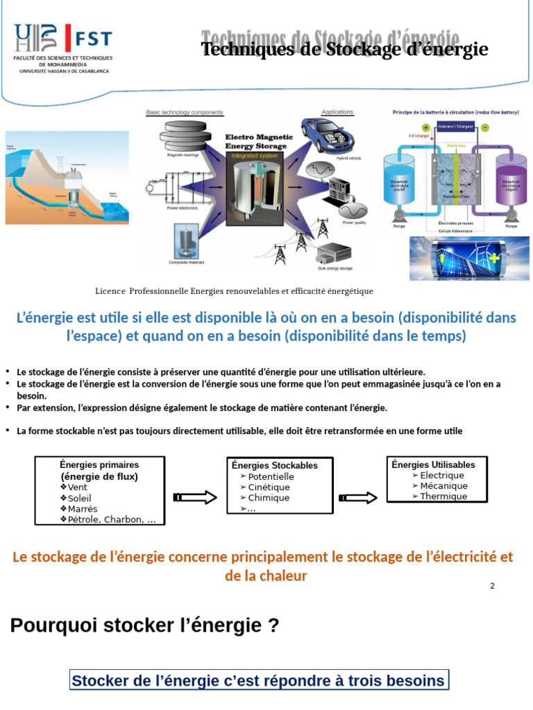 Techniques de Stockage d'Énergie Renouvelable | PDF | Pile rechargeable ...