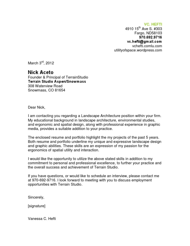 Cover Letter - Draft | PDF | Career & Growth