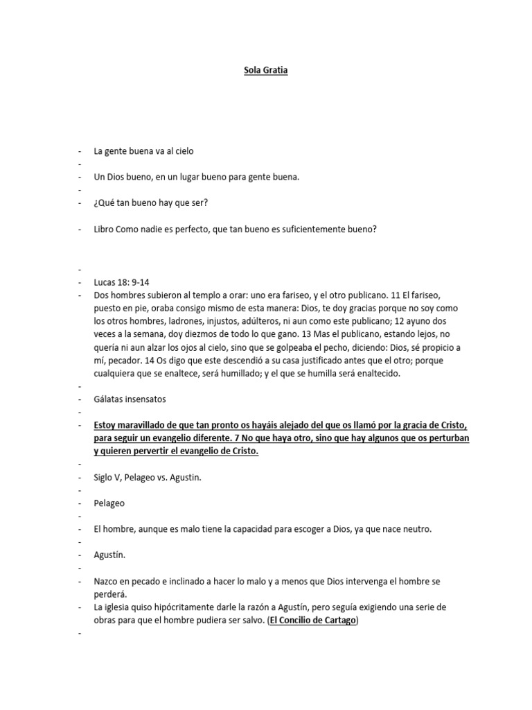 La Gracia: Clave de la Salvación | PDF | Gracia divina | Cristo (título)