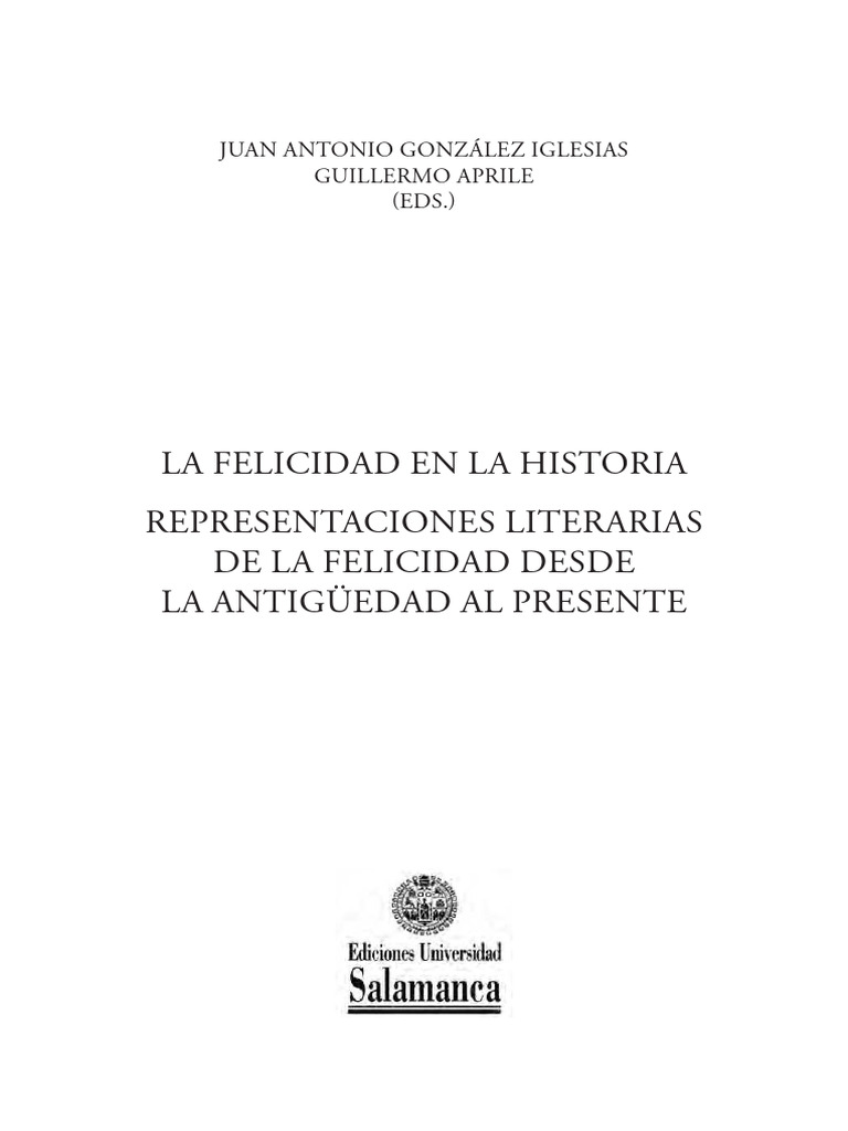 Representaciones de la felicidad histórica | PDF | Calígula | Platón