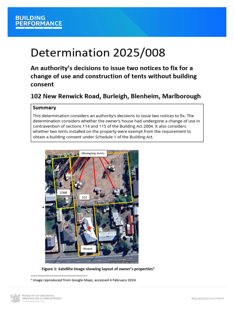 Notices to Fix: Change of Use & Tents | PDF | Household | Building Code