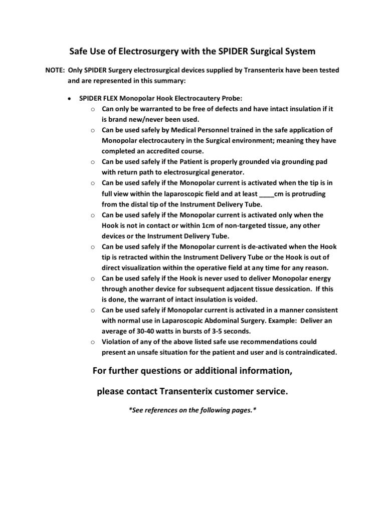 Electrosurgical Safety Standards PDF Surgery Capacitor