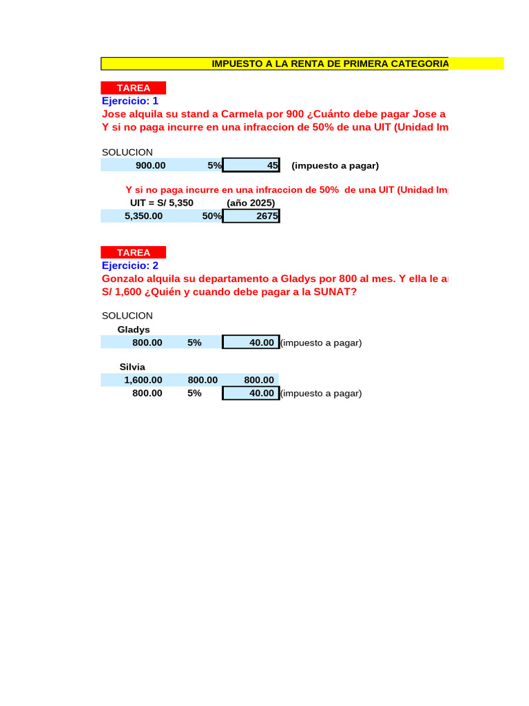 pc1 Contabilidad Ejercicio4 | PDF | Salario | Impuesto sobre la renta