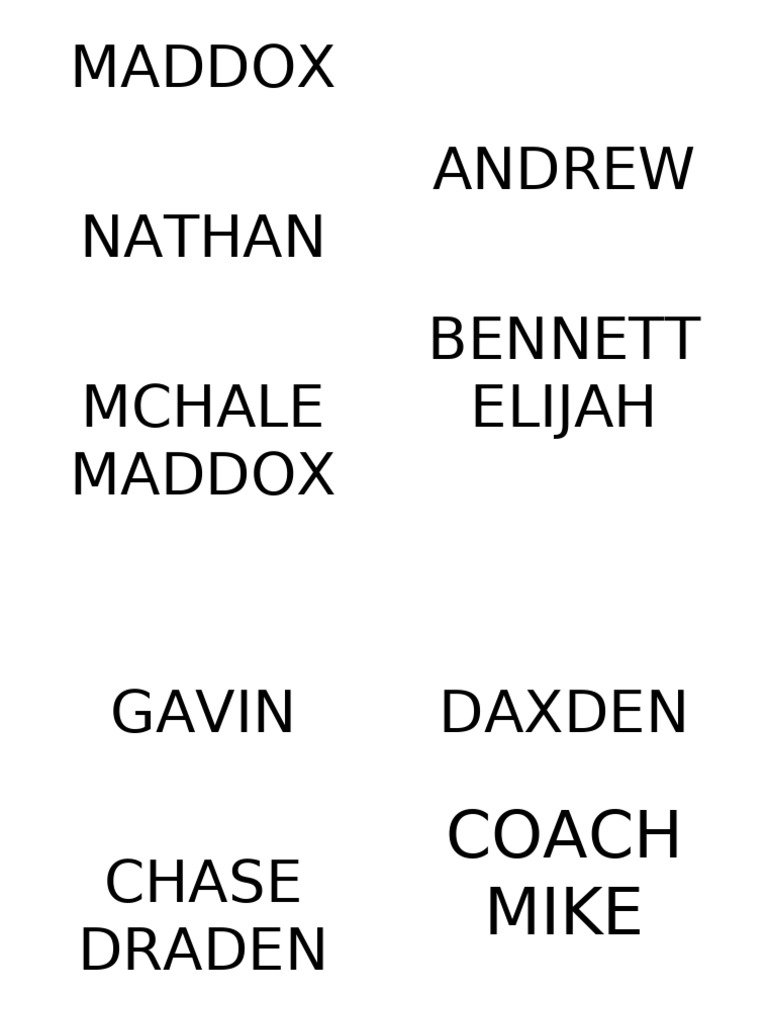 Football Names | PDF